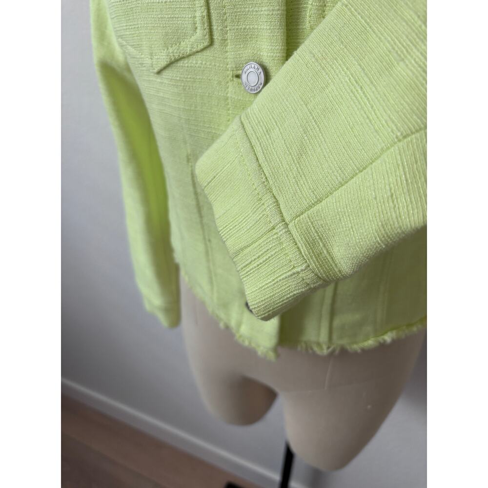 Banana Republic - NWT Bright Green Tweed Jacket Size 2 - Picture 5 of 11